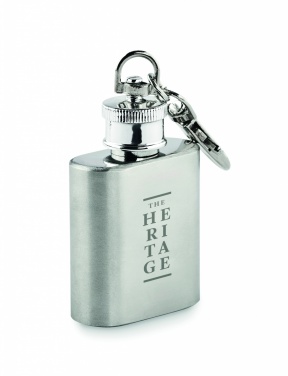 Logo trade promotional giveaway photo of: Hipflask key ring Joensuu